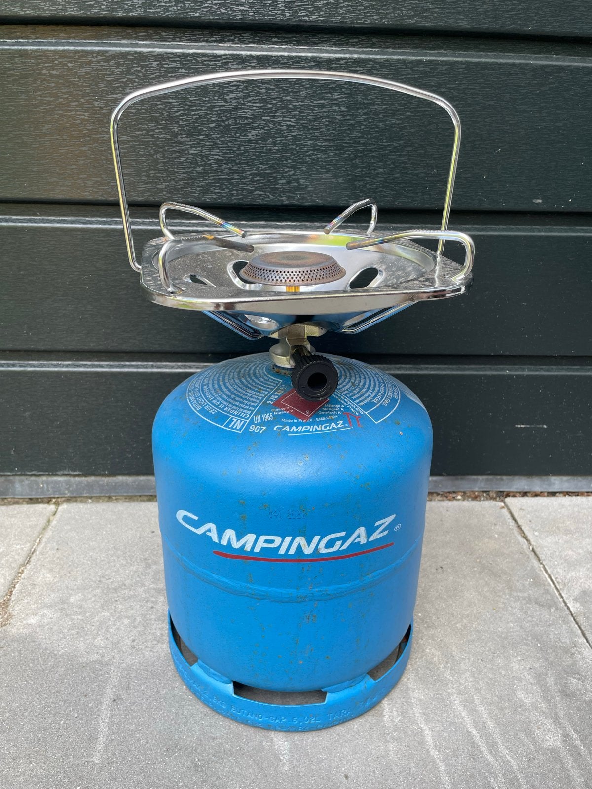 Campingaz 907 gasfles (zonder brander), Caravans en Kamperen, Kampeeraccessoires, Ophalen, Gebruikt