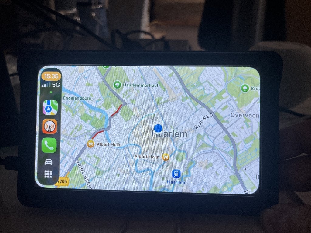 Apple CarPlay/Android Auto 7" scherm met achteruitrijcamera