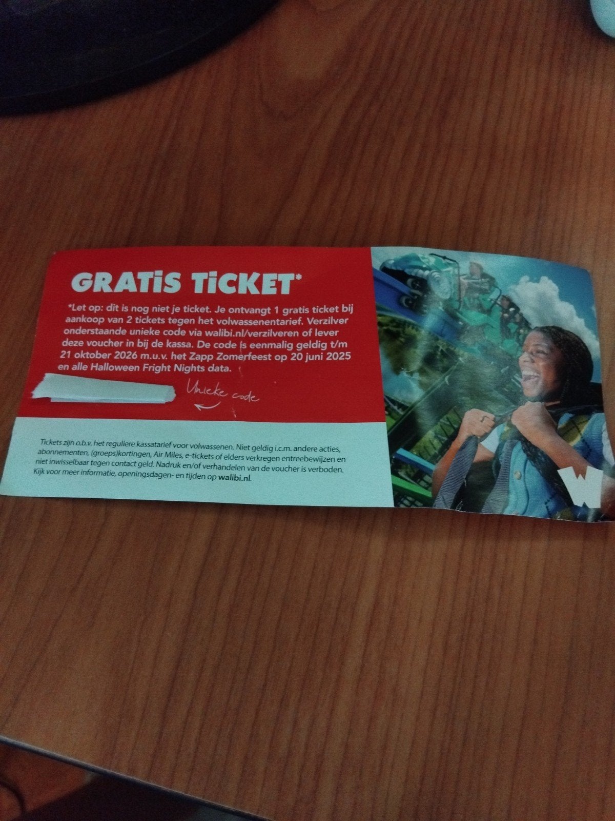 walibi ticket, Tickets en Kaartjes, Eén persoon, Kortingskaart