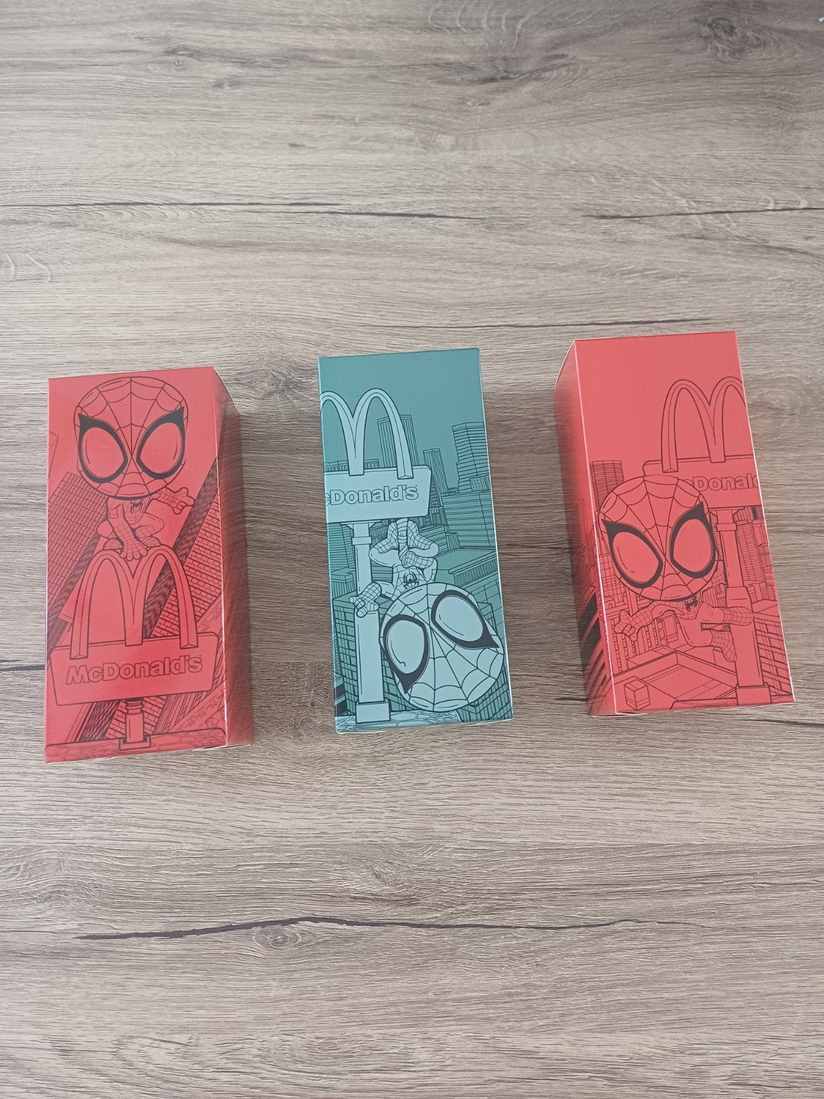 Spider-Man McDonald's (3 stuks), Verzamelen, Ophalen, Nieuw