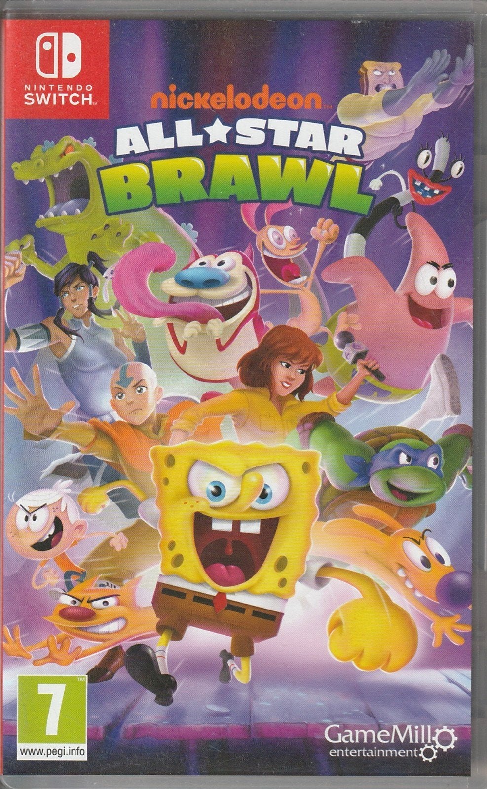 Nickelodeon All-Star Brawl - Nintendo Switch Game, Met games, Met 2 controllers, Ophalen of Verzenden, Zo goed als nieuw