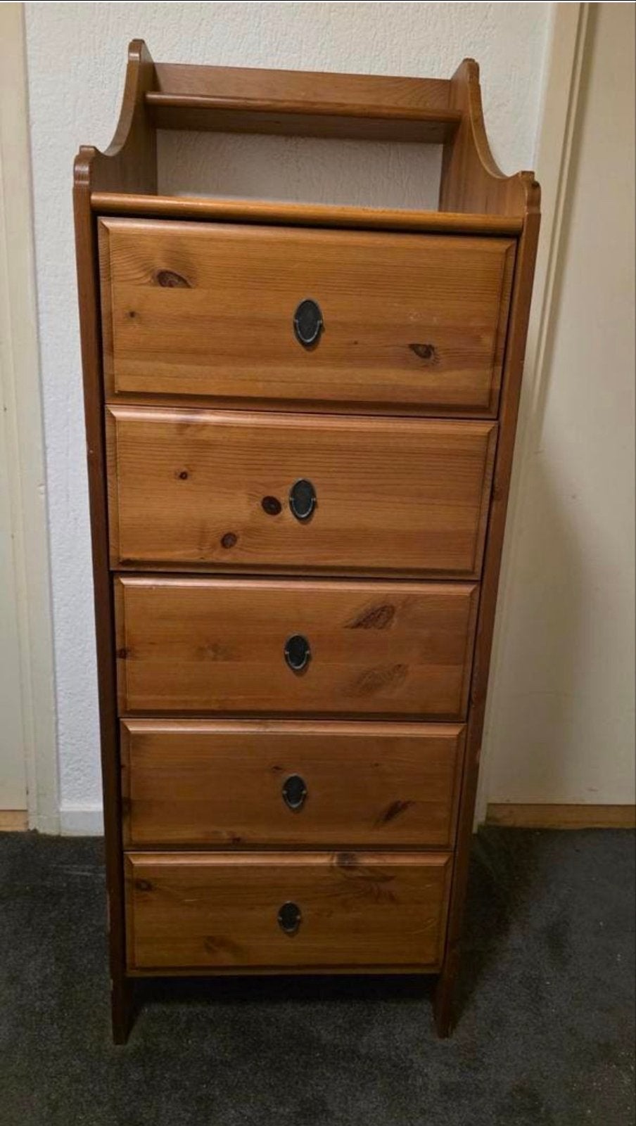 Gezocht: Leksvik 5 laden kast, Gebruikt, 5 laden of meer, 100 tot 150 cm, Grenenhout