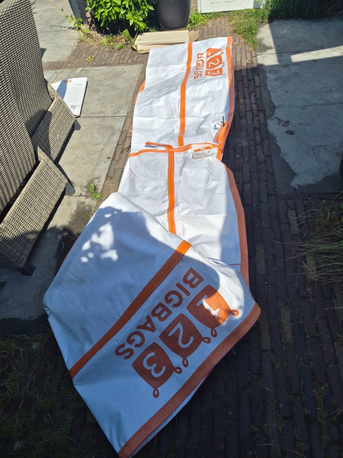 6 meter flexibele stortkoker / stortslurf, Doe-het-zelf en Verbouw, Overige Doe-het-zelf en Verbouw, Ophalen, Zo goed als nieuw