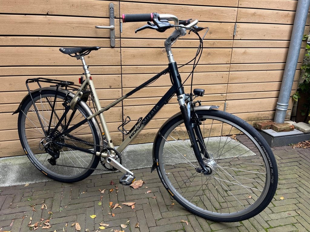 Koga Miyata Stadsfiets Toerfiets Trekkingfiets Dames, Velgrem, Zo goed als nieuw, Koga Miyata, Minder dan 10 versnellingen