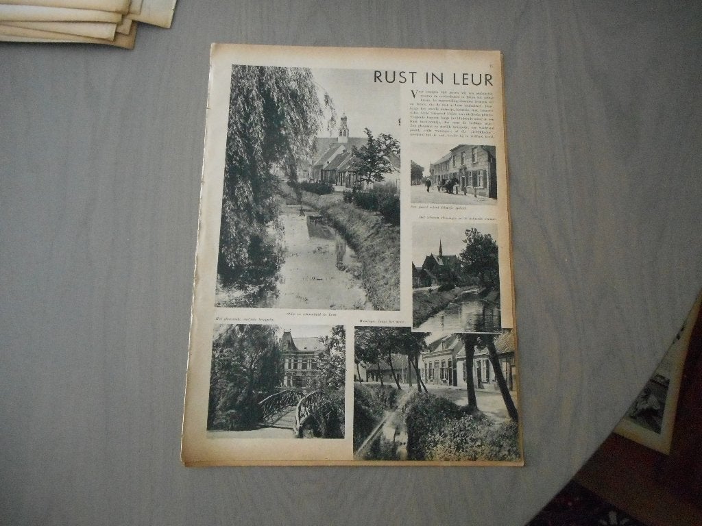 Leur. Rust. 1937., Ophalen of Verzenden, 1920 tot 1940, Nederland, Knipsel(s)