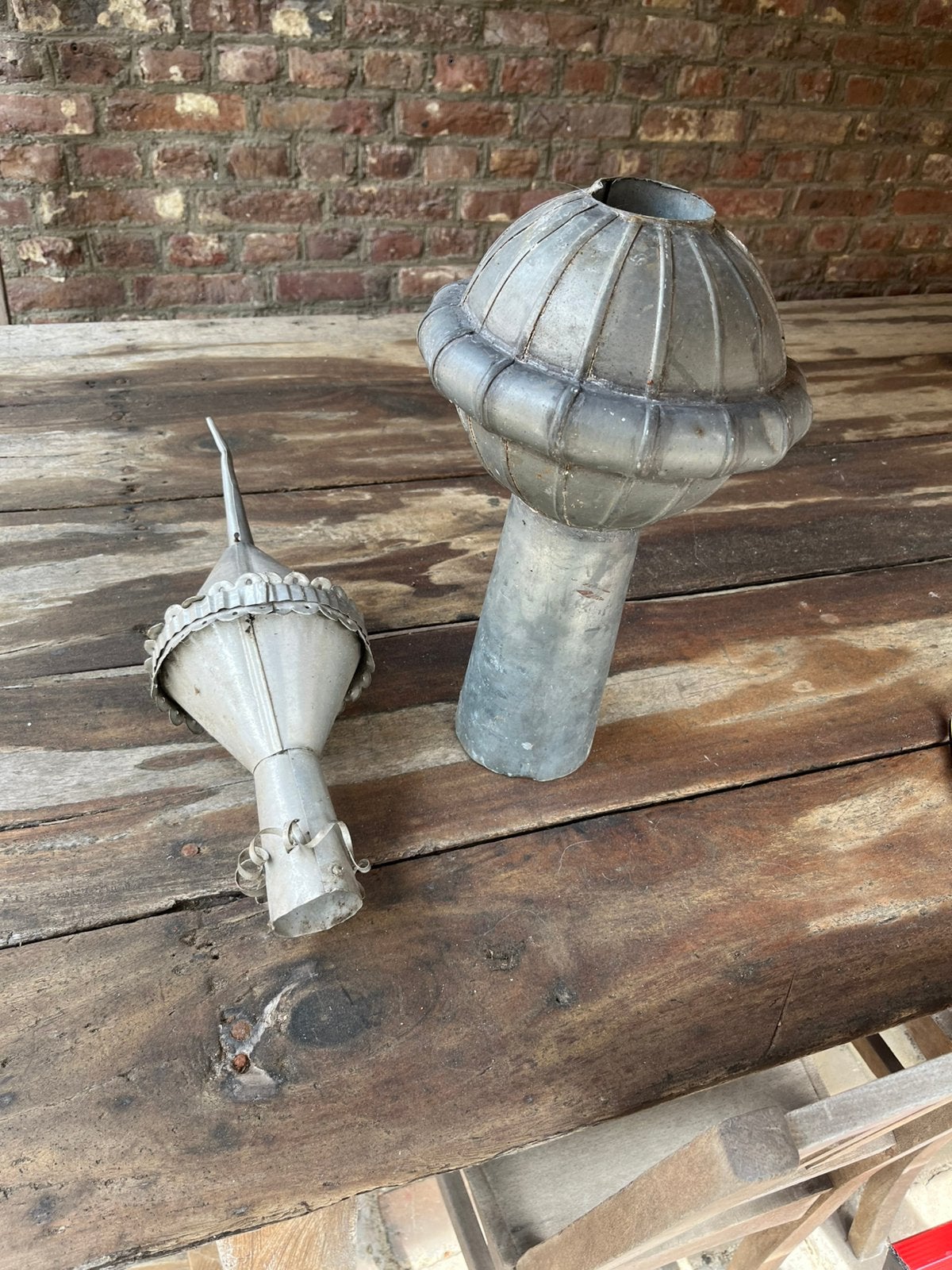 Zinken dakornamenten, Antiek en Kunst, Ophalen