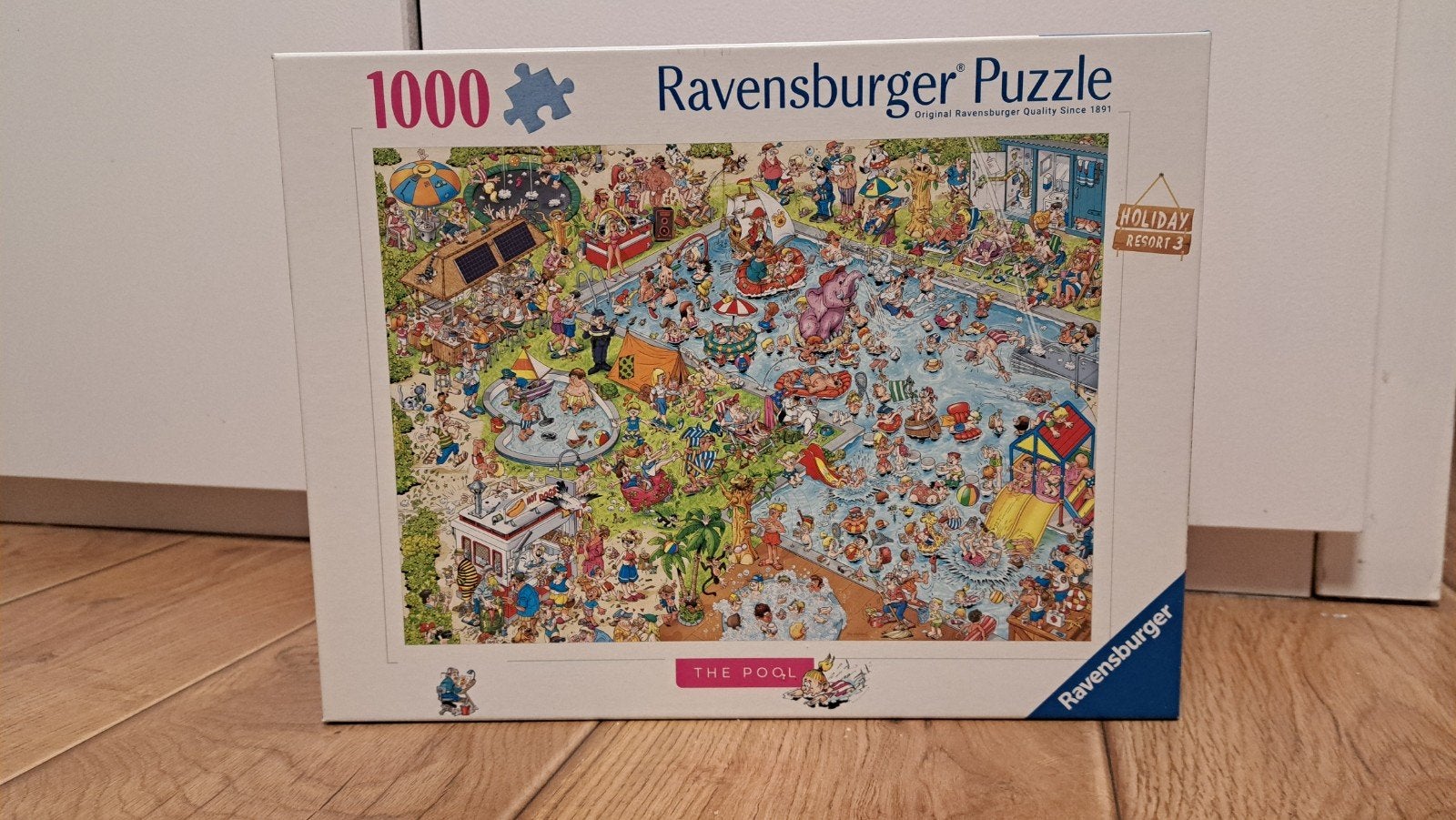 Ravensburger puzzel 1000 stukjes - The Pool, Ophalen of Verzenden, 500 t/m 1500 stukjes, Gebruikt, Legpuzzel