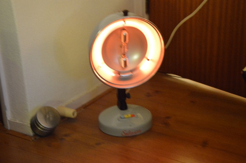 Vintage Dubbele warmte en UV Lamp Solaris HG 900, Ophalen, Gebruikt