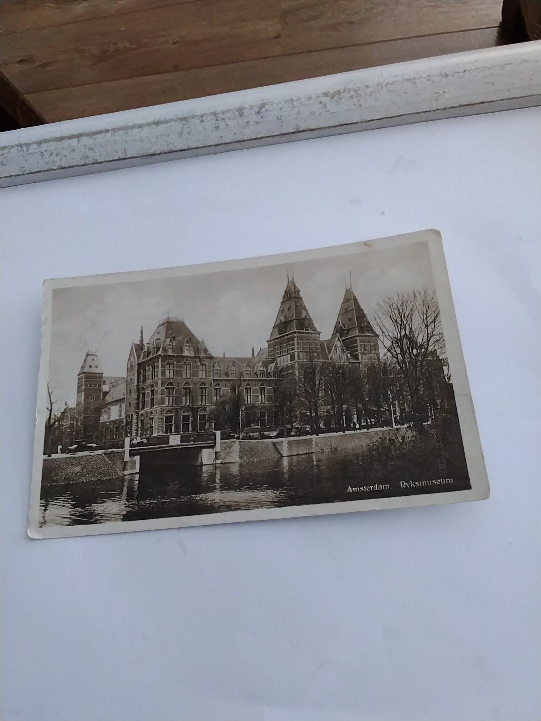 Oude ansichtkaart Rijksmuseum Amsterdam (1932), Verzamelen, Ophalen of Verzenden