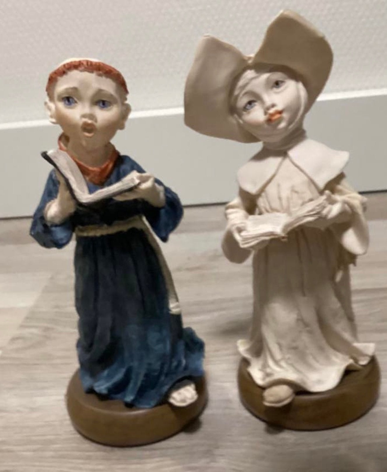 RELIGIEUZE SET ,PATER &NON,UIT ITALIË,van Polyresin ..MOOI!!, Ophalen of Verzenden