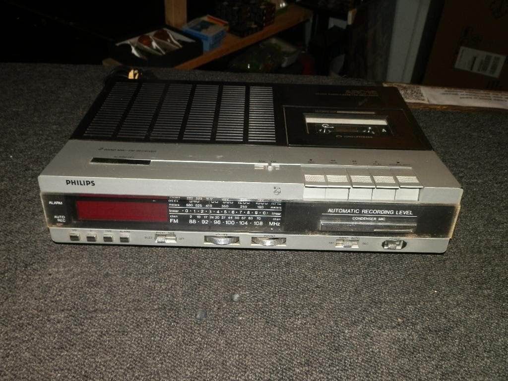 Philips ARC 16 clock radio cassette recorder, Ophalen of Verzenden, Zo goed als nieuw, Overige typen