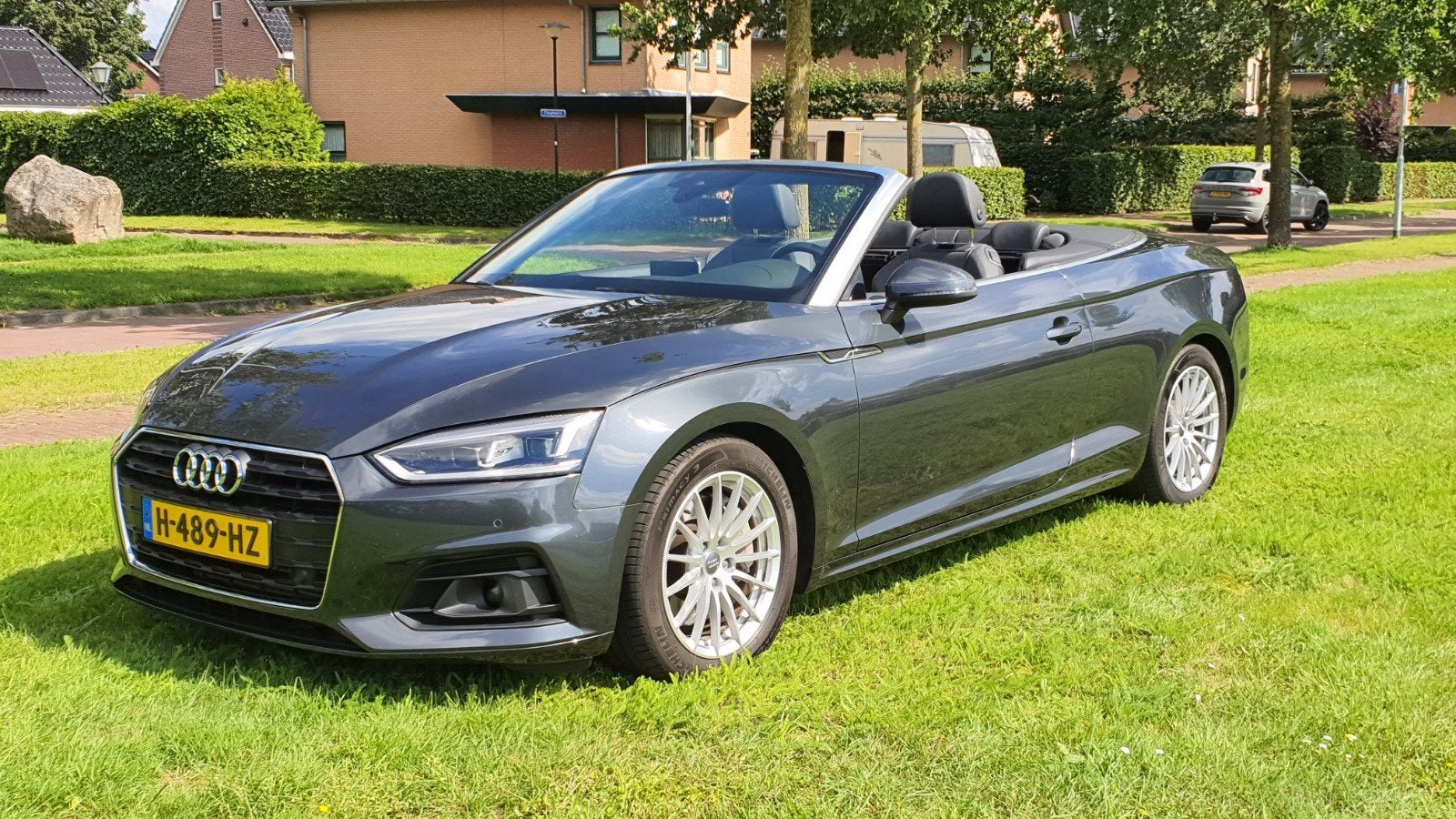 Audi A5 2.0 Cabrio, Tfsi Mhev 252pk met S Tronic 7, 2018, Auto's, Audi, 4 cilinders, 4 stoelen, Leder, 93 €/maand