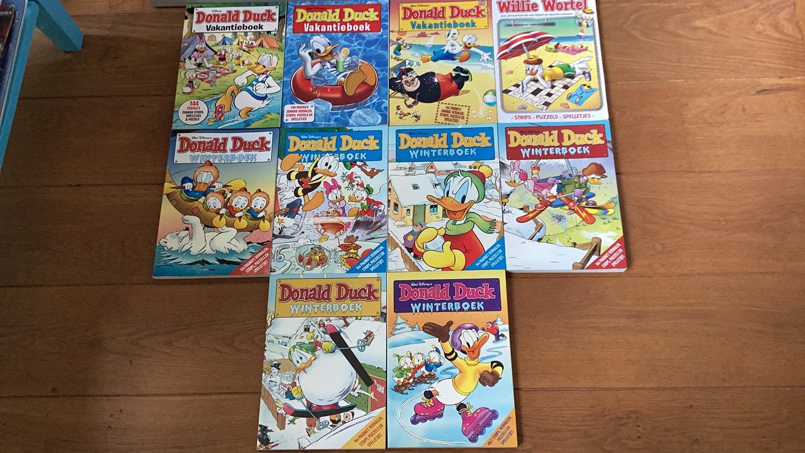 Donald Duck vakantieboek, winterboek, willie wortel €1 ps, Meerdere comics, Ophalen of Verzenden, Gelezen, Europa