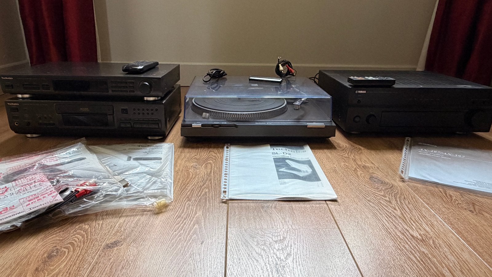 Technics stereo set ( Yamaha tuner) incl. speakers, Ophalen, Zo goed als nieuw, Cd-speler, Overige merken