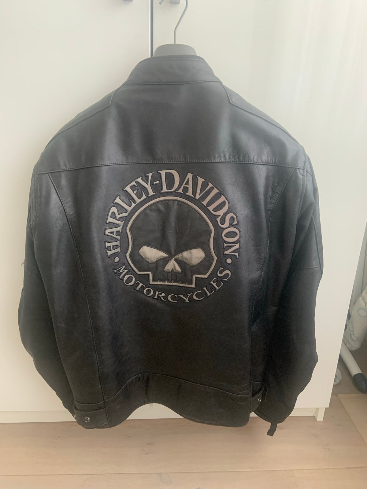 Harley-Davidson Leren Motorjack - Zwart, Maat XL, Motoren, Ophalen, Tweedehands, Heren, Jas | leer