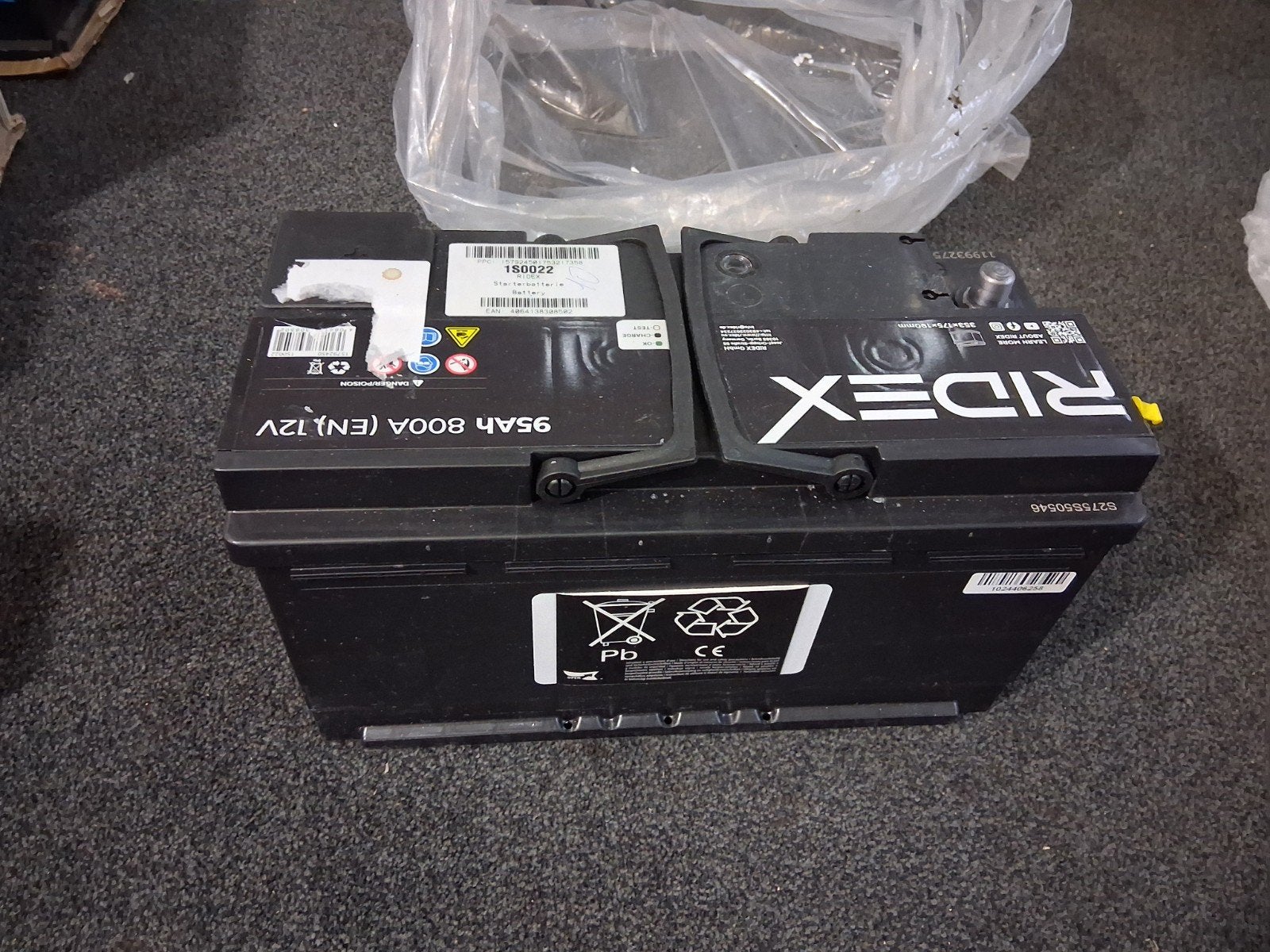 Ridex 95Ah 800A (EN) 12V Accu - Nieuw, Ophalen of Verzenden, Nieuw