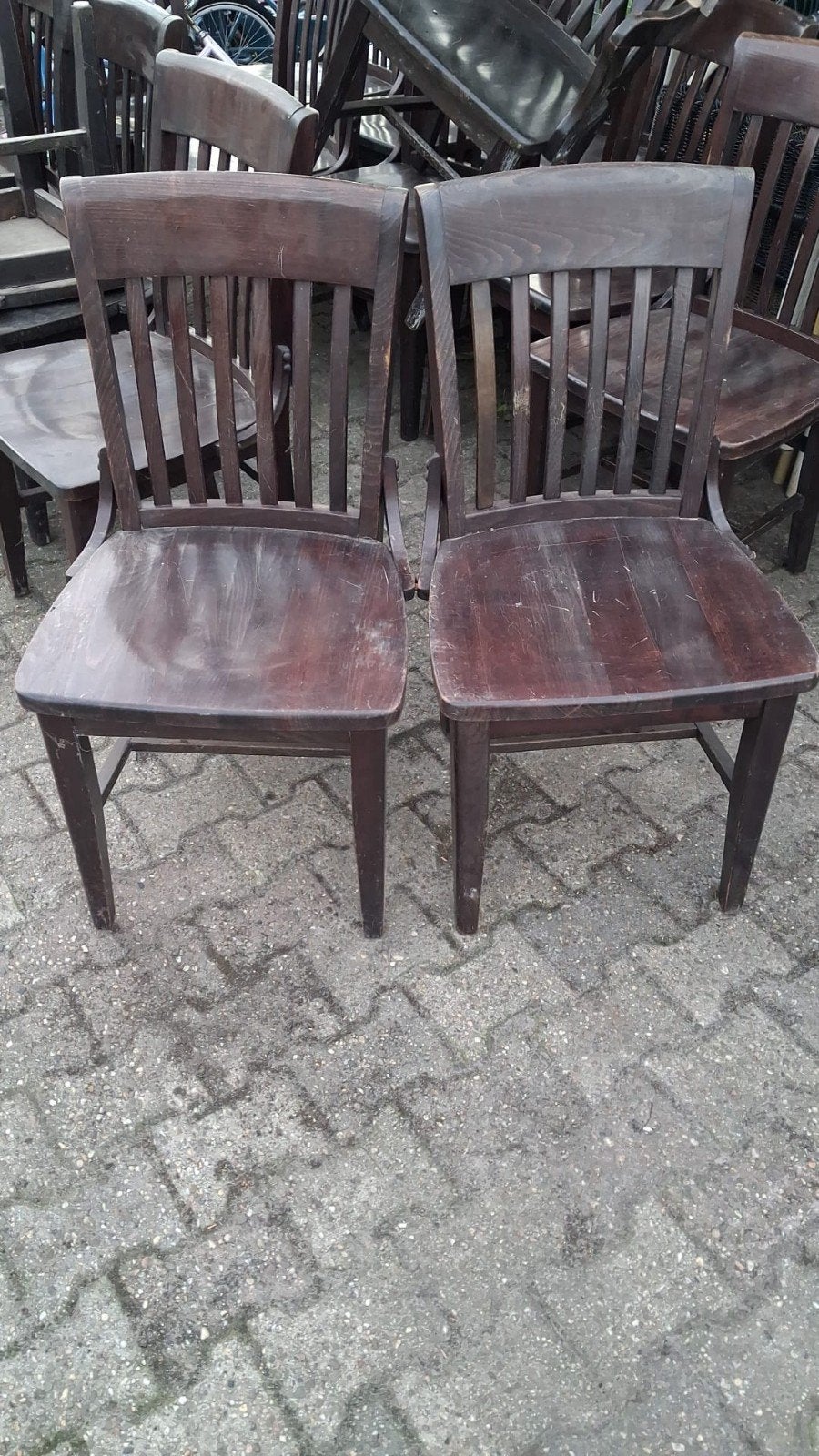 cafe stoelen, Ophalen, Bruin, Vijf, Zes of meer stoelen