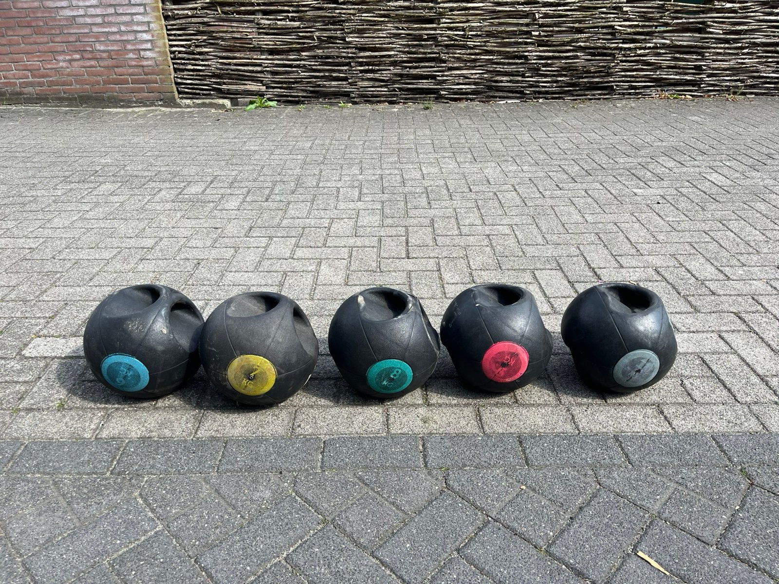 5 medicine grip ballen 6-10 kg gewicht bal, Gebruikt, Ophalen of Verzenden, Fitnessbal, Ballen