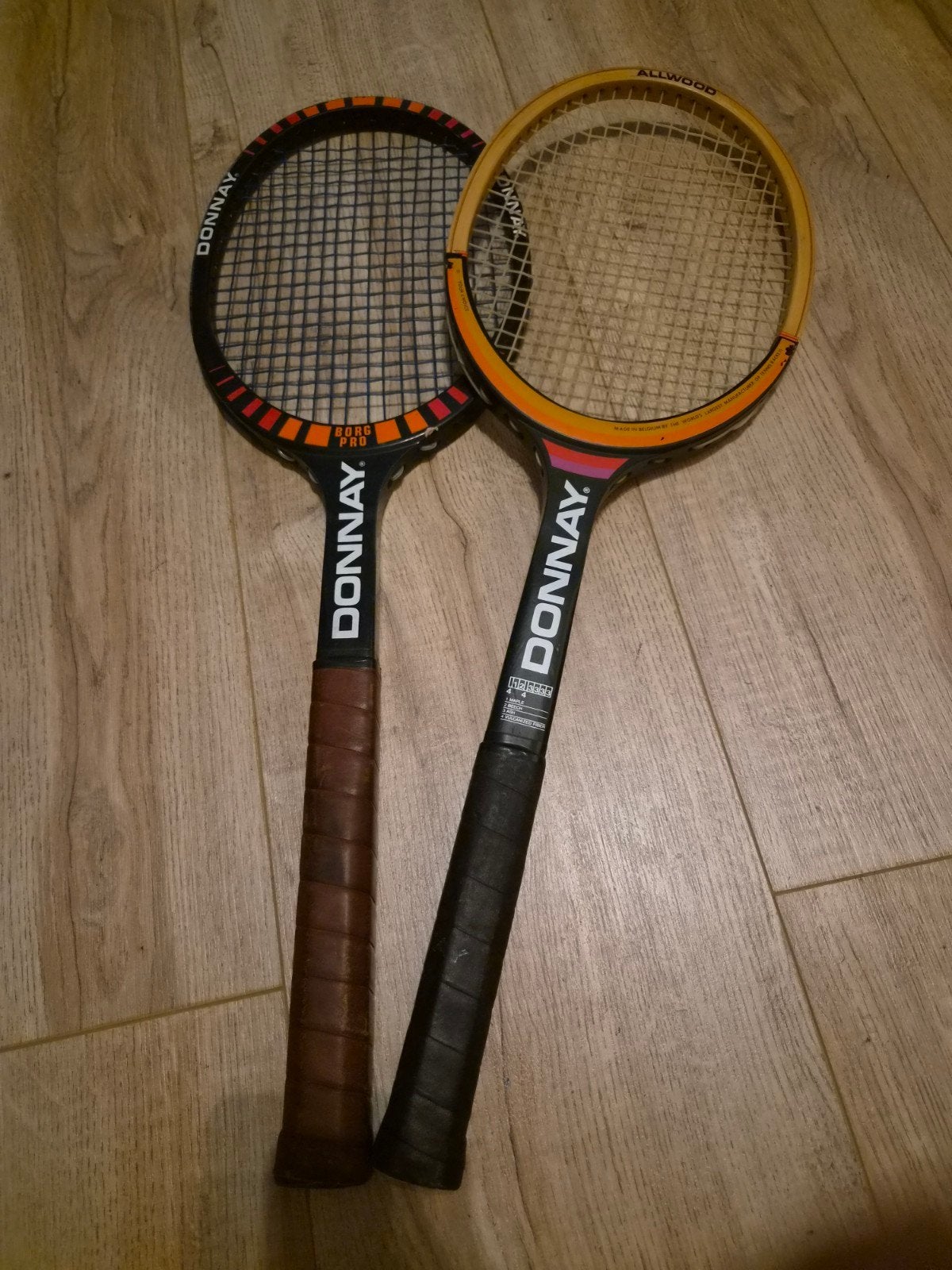 Donnay Borg Pro en Allwood, Ophalen of Verzenden, Gebruikt, Racket, Overige merken