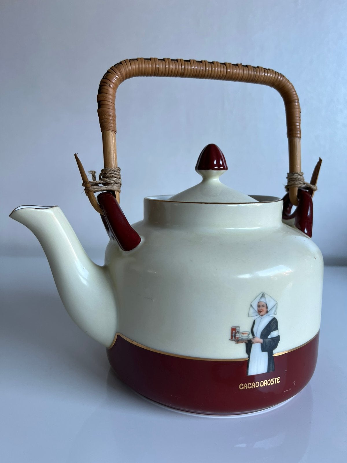 Vintage DROSTE Cacao Holland Verpleegster Chocolade Kan  60s, Ophalen of Verzenden