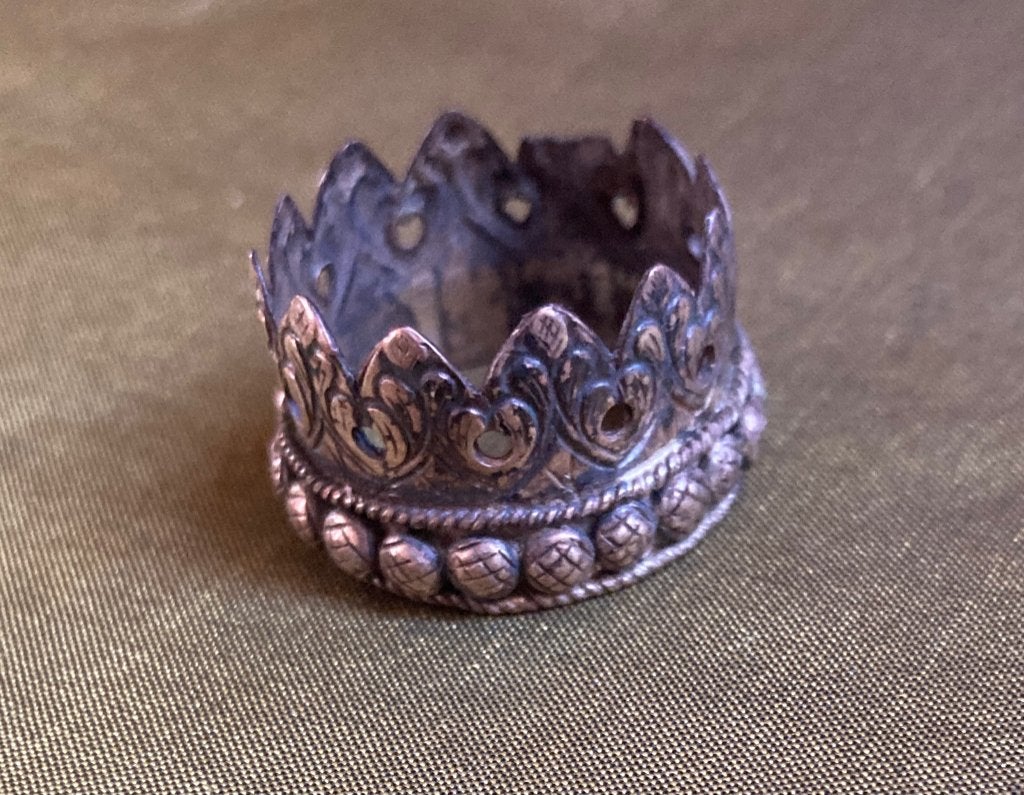 Miniatuur zilver kroontje, Ophalen of Verzenden, Zilver