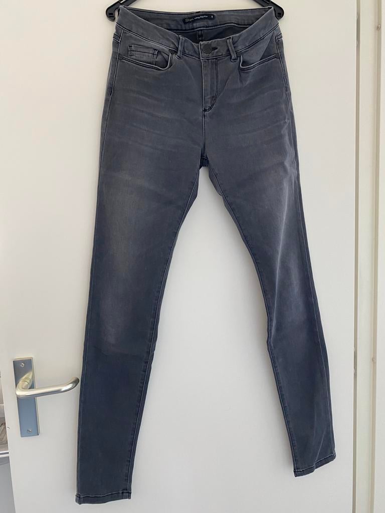 Jeans skinny lichtgrijs S, Ophalen of Verzenden, Maat 36 (S), Gedragen, Grijs