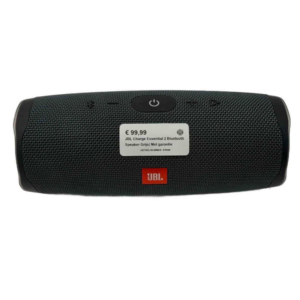 JBL Charge Essential 2 Bluetooth Speaker Grijs| Met garantie, JBL, Dordrecht@usedproducts.nl, Toulonselaan 72, Overige typen