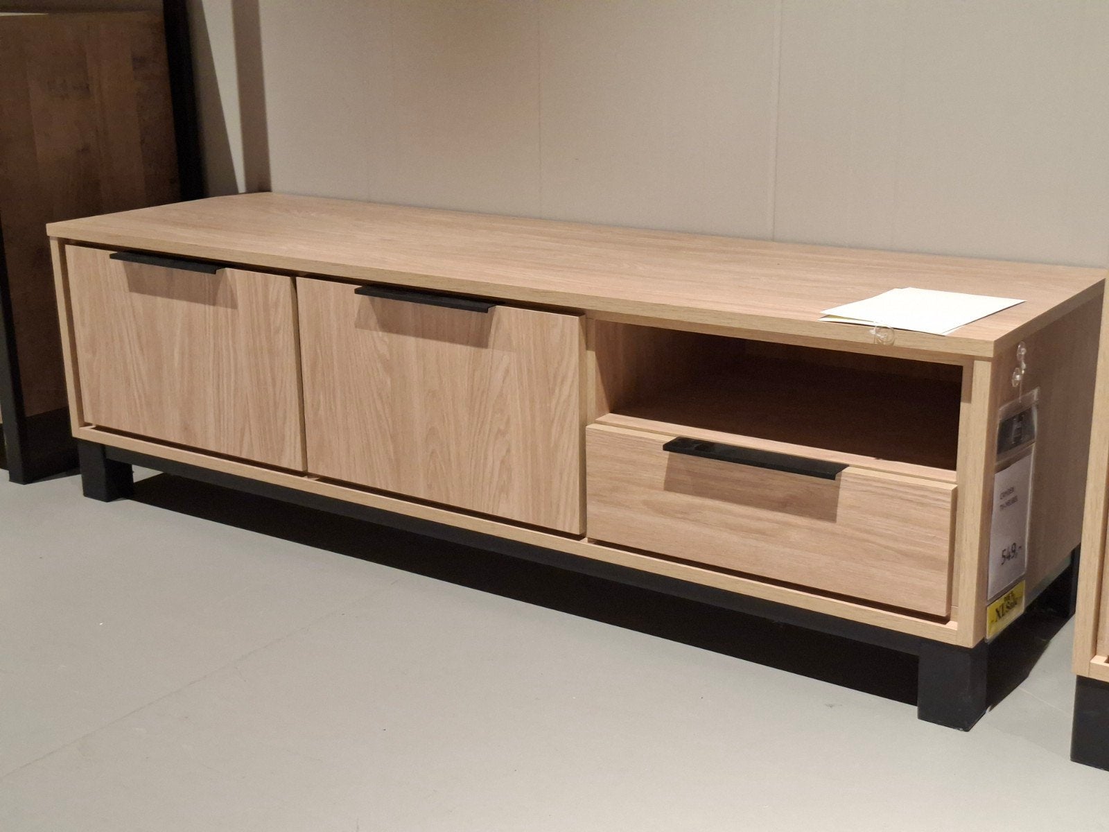 Showroommodel Tv-dressoir Camden, Ophalen, Nieuw, Minder dan 100 cm, Metaal