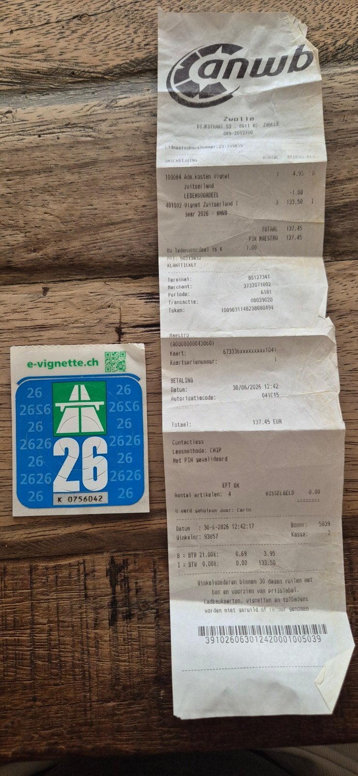 Vignette Zwitserland 2026, Tickets en Kaartjes, Autovignetten