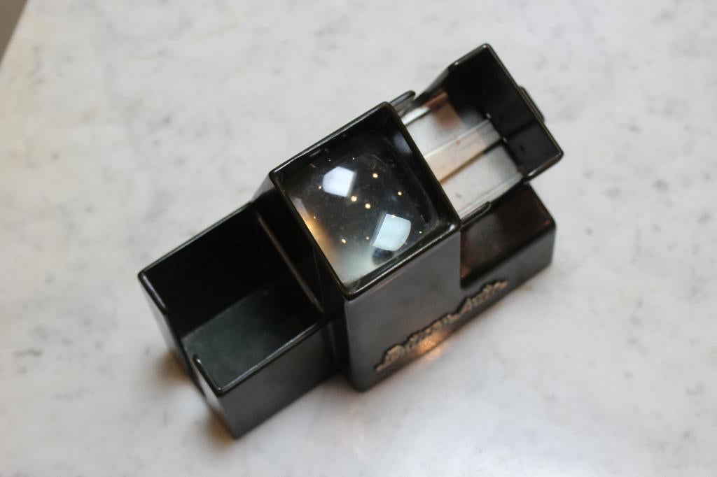 Vintage Opticon Auto Dia Viewer Zwart, Verzamelen, Fotografica en Filmapparatuur, Ophalen, 1960 tot 1980