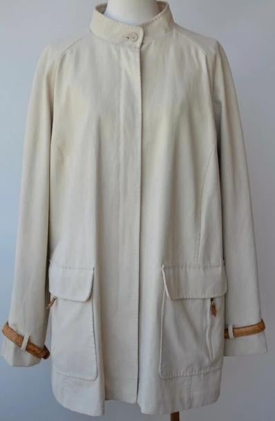Marina Rinaldi Jas creme bruin 44/46 - 48, Ophalen of Verzenden, Nieuw, Maat 46/48 (XL) of groter, Beige
