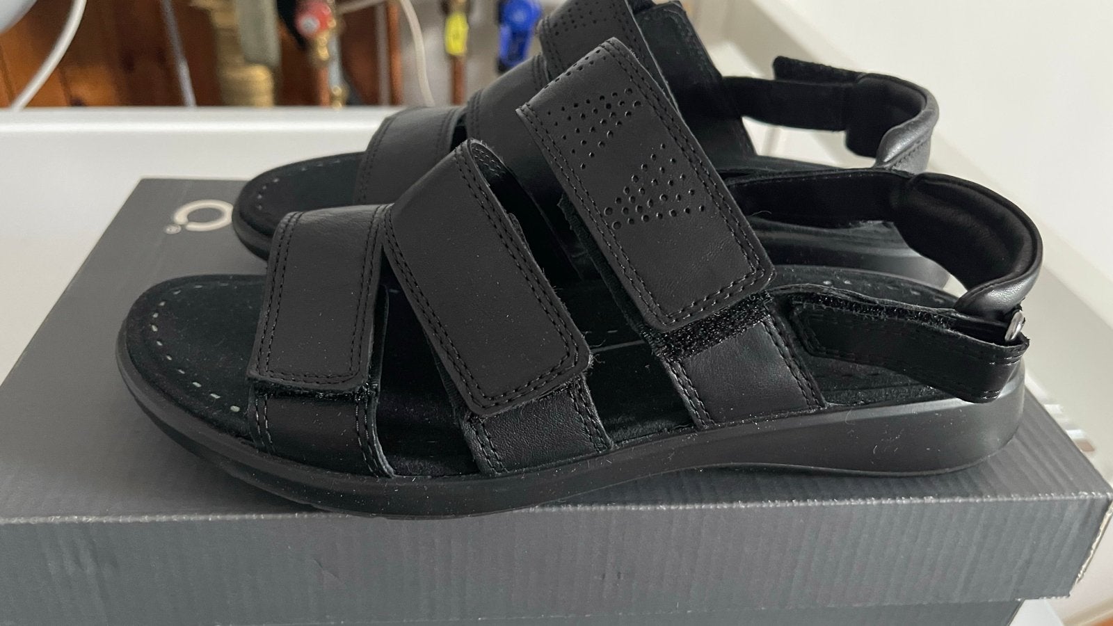 Nieuwe Ecco Dames sandalen maat 38, Kleding | Dames, Schoenen, Ophalen of Verzenden, Nieuw, Zwart, Sandalen of Muiltjes