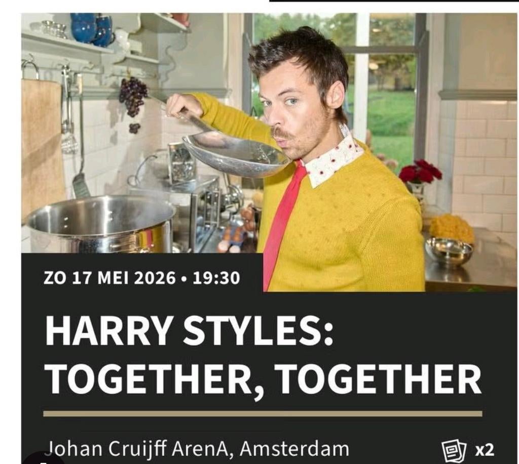 2x Harry Styles 17 mei tour, Drie personen of meer