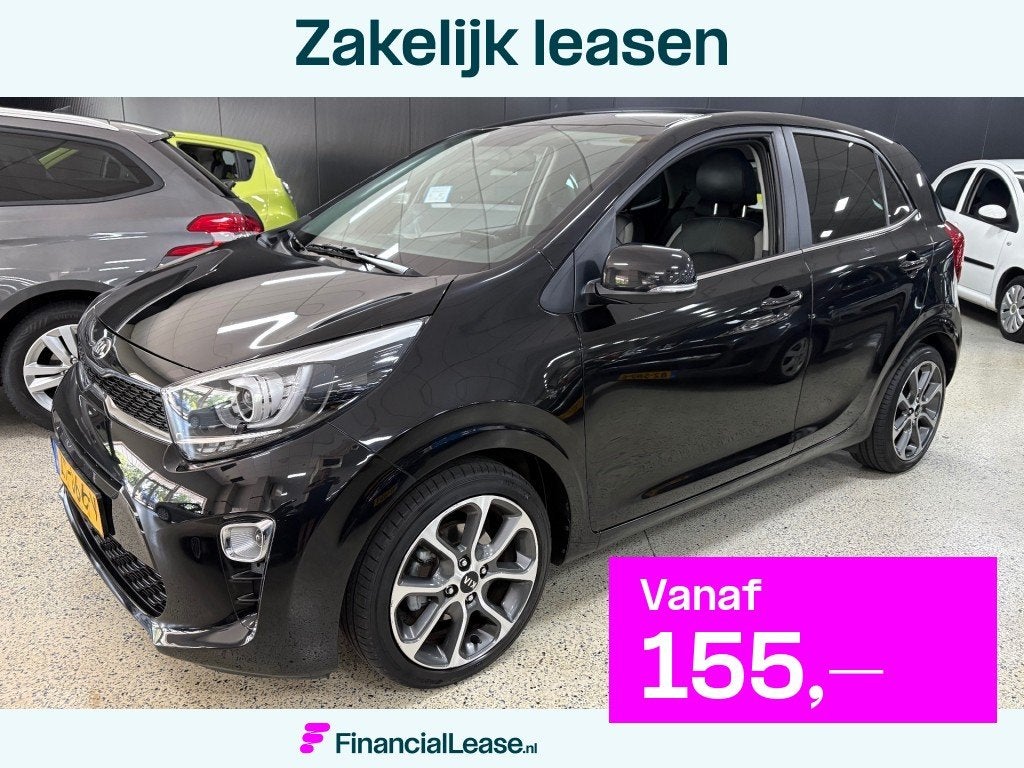 Kia Picanto 1.0 Design Edit Leder Navigatie Carplay Airco EC, Voorwielaandrijving, Gebruikt, 4 stoelen, Bedrijf