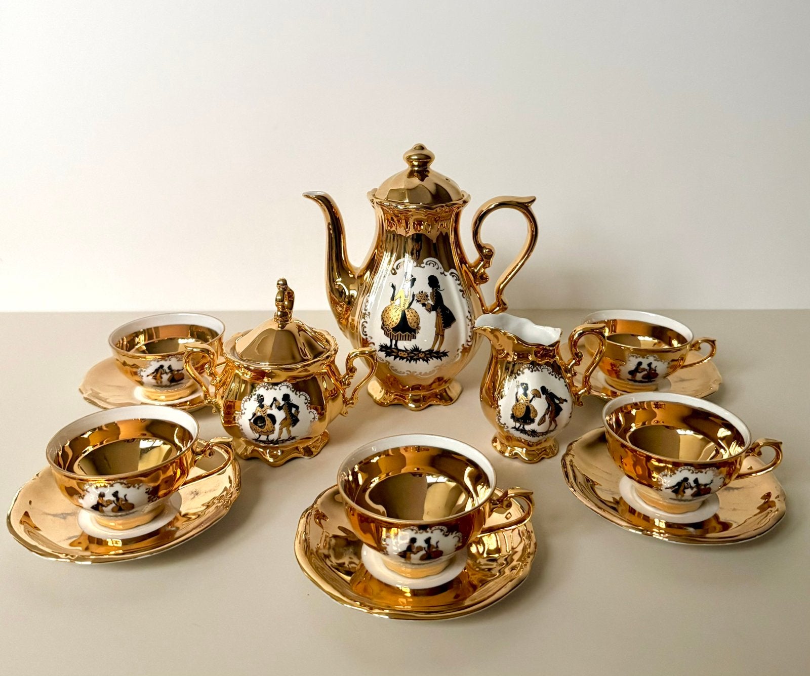 Vintage Schaller & Wieseau Bavaria koffieservies set, Antiek en Kunst, Ophalen of Verzenden