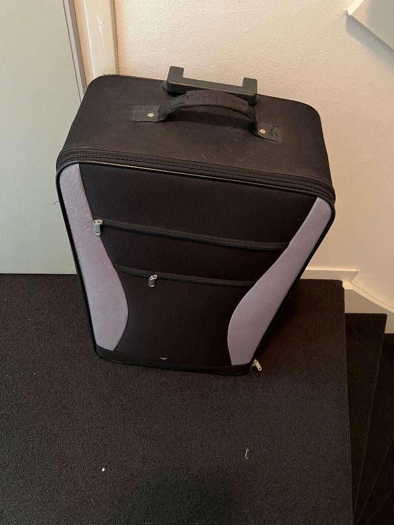 Reiskoffer, groot, Sieraden, Tassen en Uiterlijk, Koffers, Gebruikt, Zacht kunststof, 70 cm of meer, 35 tot 45 cm, Uitschuifbare handgreep