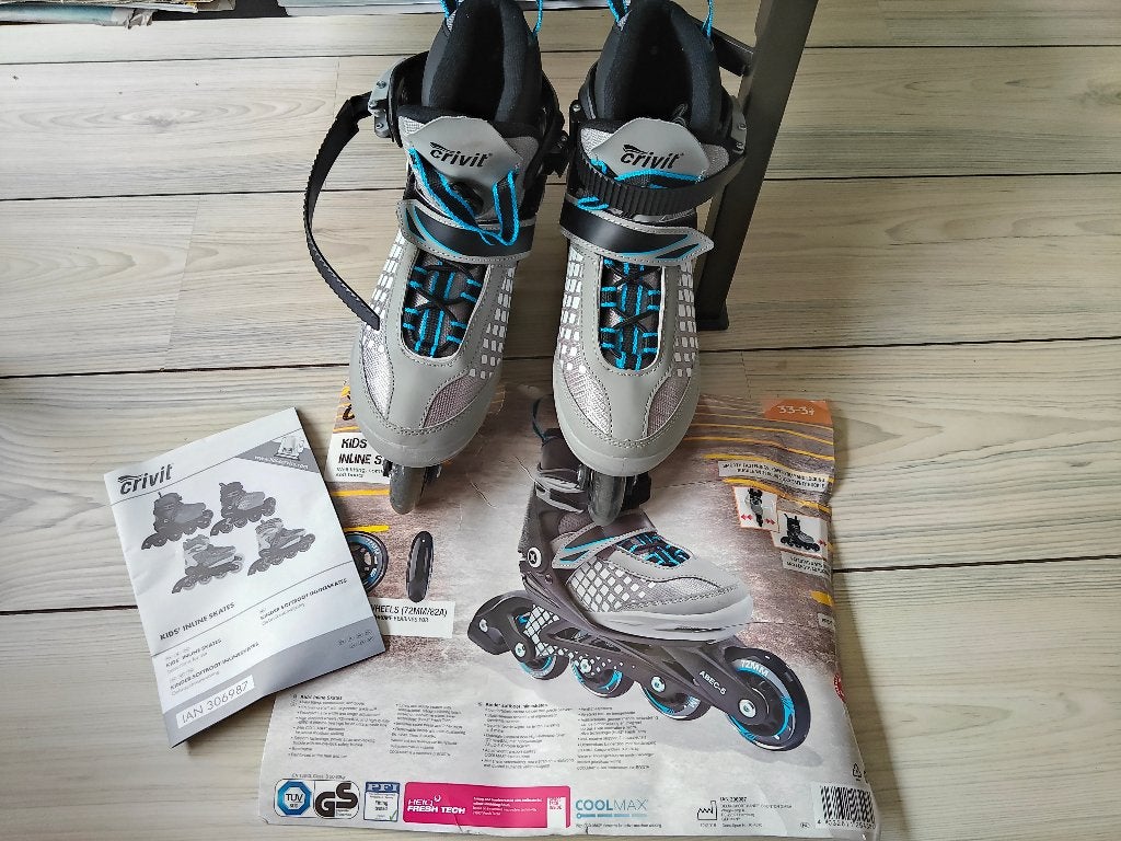 Kinder inline skates maat 33-37, Kinderen, Inline skates 4 wielen, Ophalen, Overige merken
