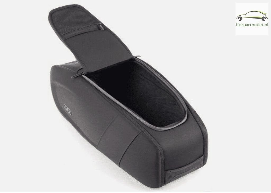 Audi zwarte opbergbox organizer armsteun achterbank 00006110, Auto diversen, -, -, Nieuw, Ophalen of Verzenden