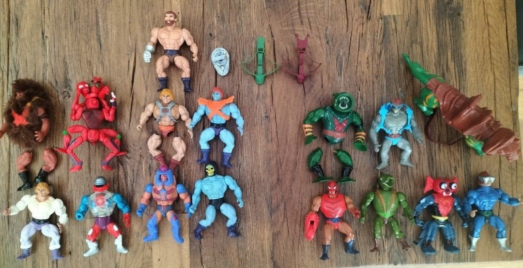 Verzameling He-Man actie figuren jaren 80, Ophalen of Verzenden, Gebruikt