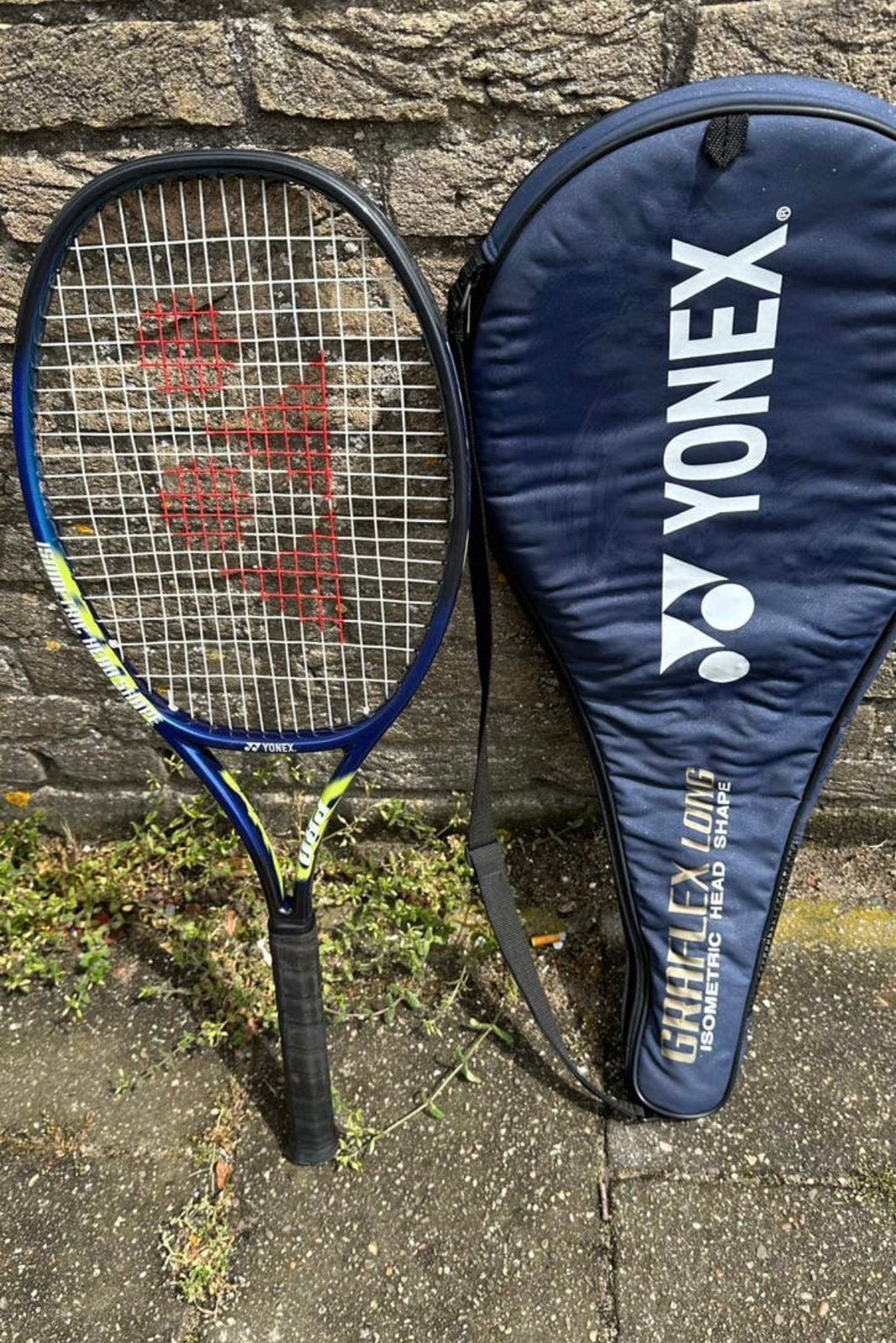 Yonex Graflex Pro Long Tennisracket met hoes, Ophalen of Verzenden, Gebruikt, Racket