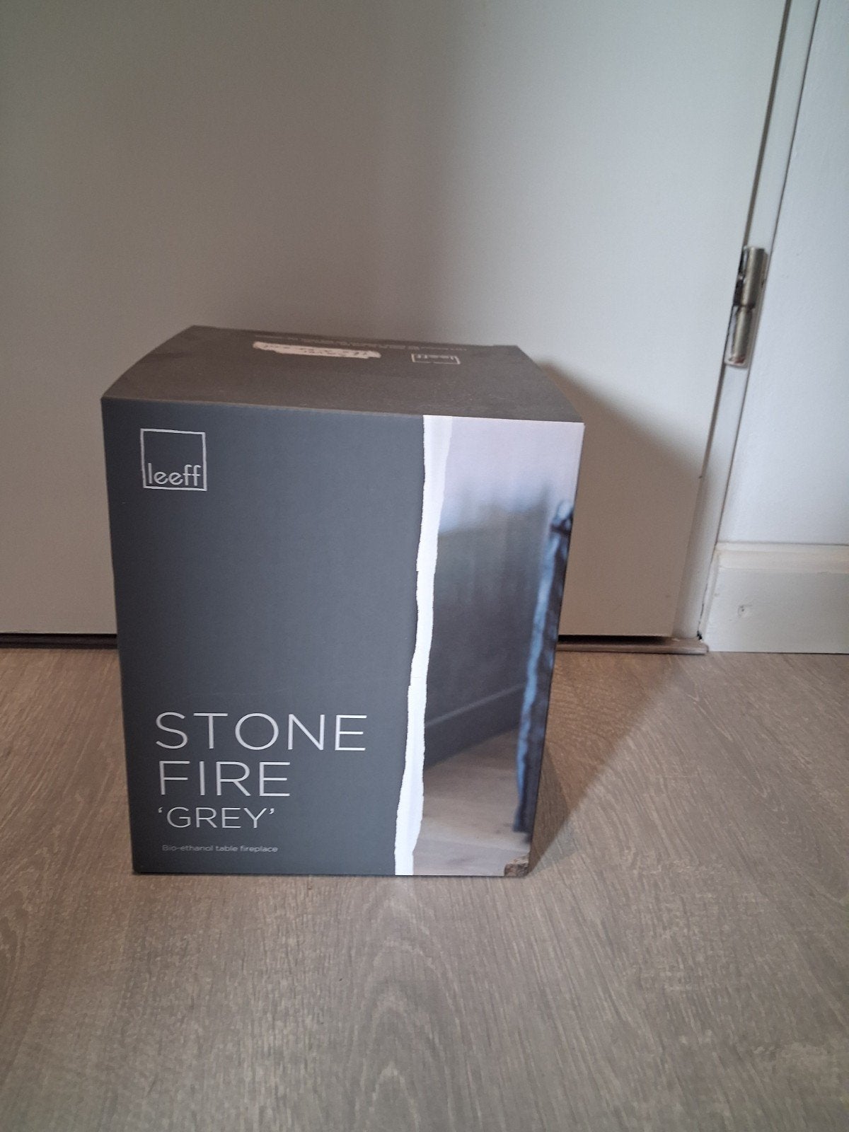 Leeff Stone Fire 'Grey' - Tafelhaard Bio-ethanol, Ophalen, Nieuw, Grijs
