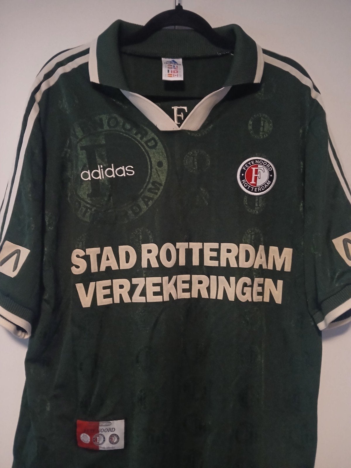 Feyenoord shirt 1997 Adidas Stad Rotterdam Verzekeringen L, Maat 56/58 (XL), Ophalen of Verzenden, Adidas, Voetbal