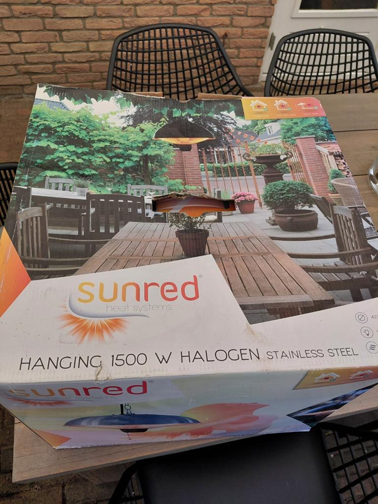 1 Sunred terrasverwarmer zgan - perfect voor koele avonden, Ophalen of Verzenden