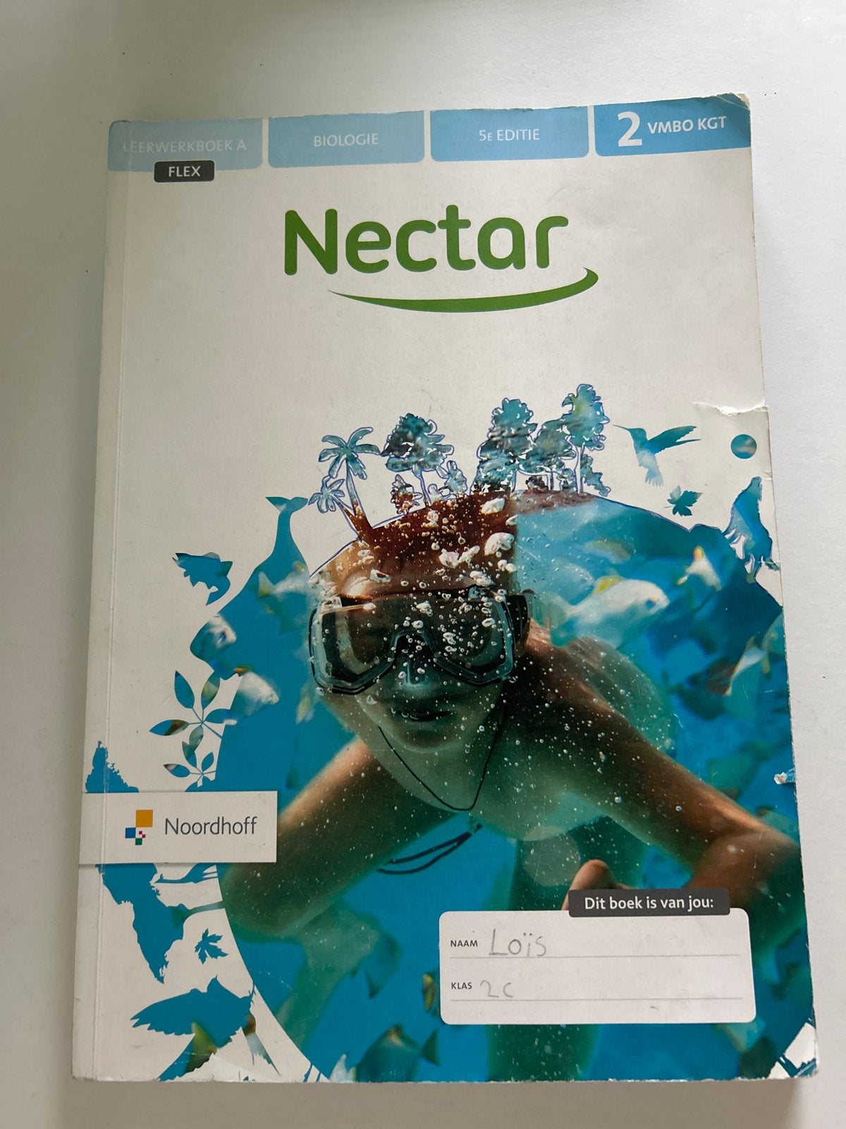 Nectar Biologie Leerwerkboek A 2 VMBO KGT 5e editie, Ophalen of Verzenden, Gelezen, VMBO, Biologie