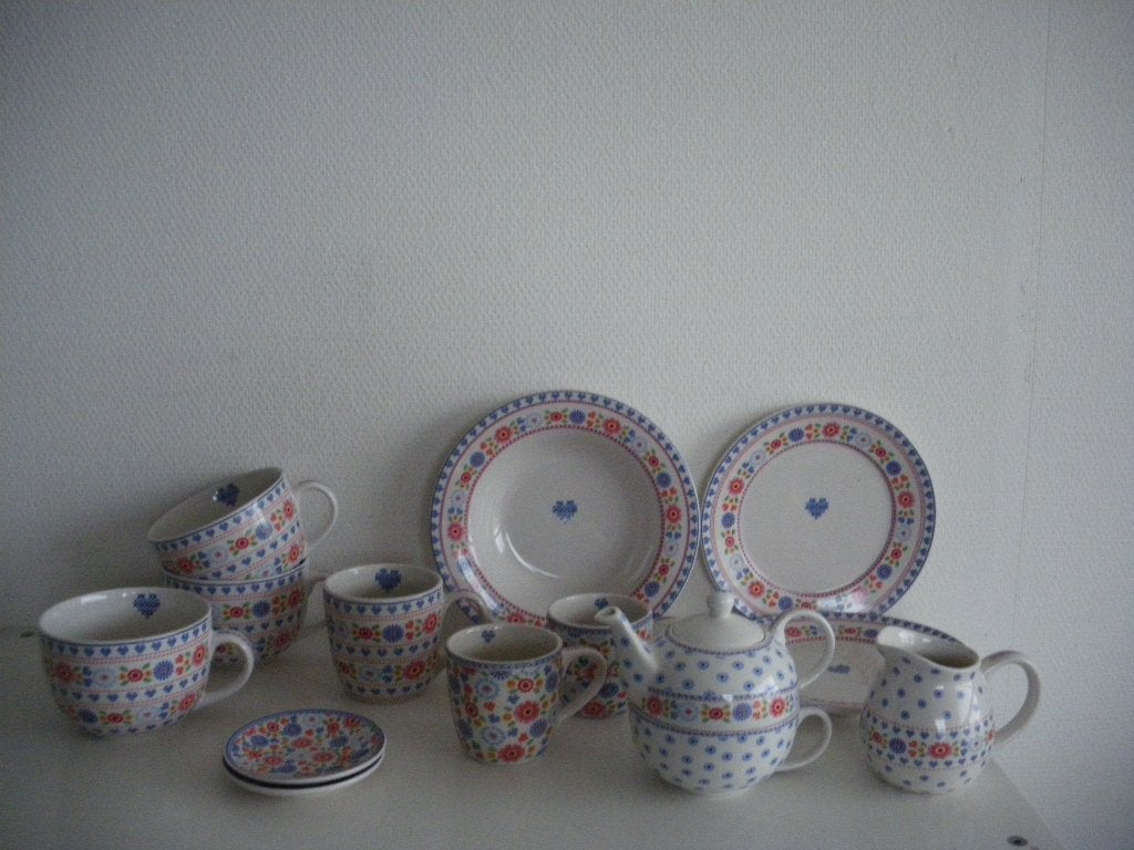 Kakelbont servies, Ophalen of Verzenden, Zo goed als nieuw, Bord(en), Overige stijlen