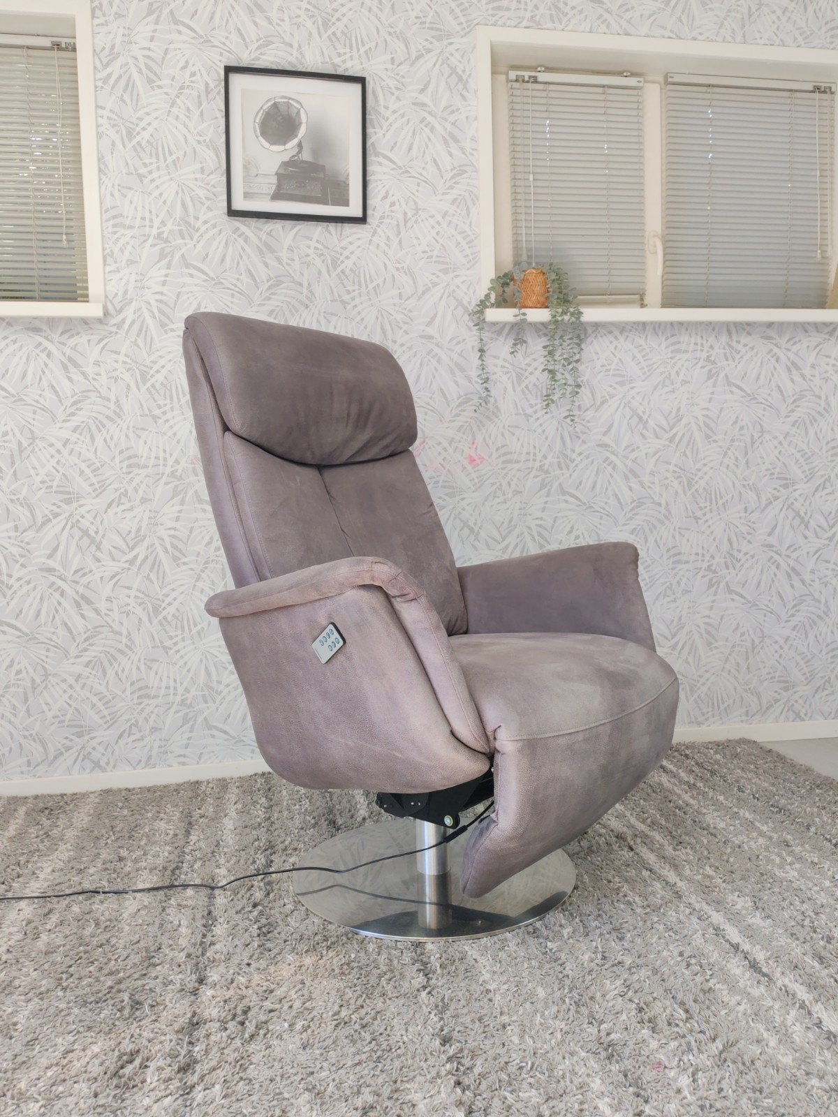 Hjort Knudsen elektrische relax fauteuil, Gebruikt, Ophalen of Verzenden, Stof, Onbekend
