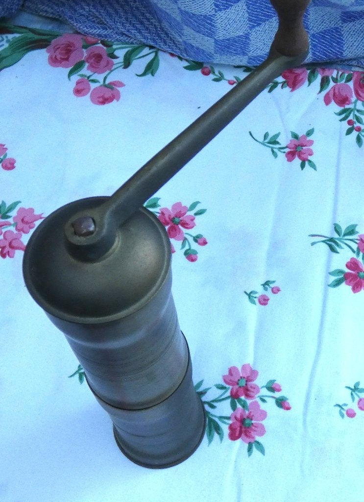 koperen koffiemolen/ Turkse koffiemolen/ pepermolen, Ophalen of Verzenden