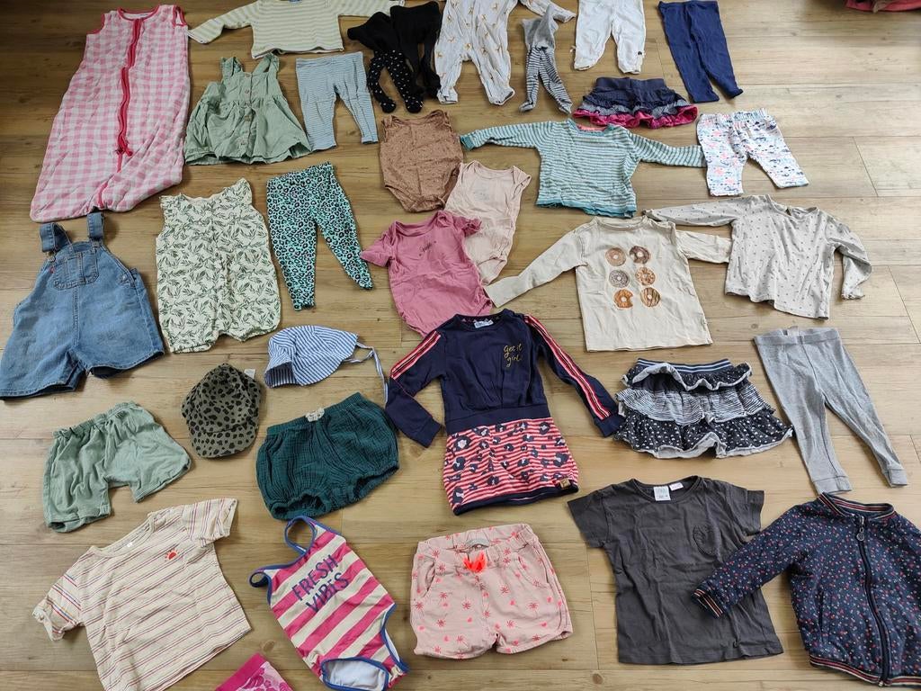 34-delig Zomer Kledingpakket Meisje Maat 86/92, Kinderen en Baby's, Babykleding | Maat 86, Ophalen of Verzenden, Gebruikt, Meisje