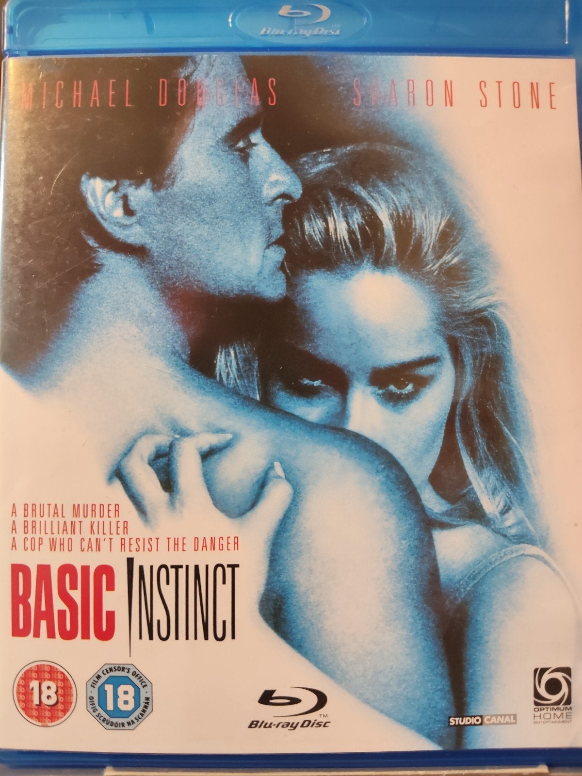 Basic Instinct Bluray UK Import Michael Douglas Sharon Stone, Vanaf 18 jaar, Film, Engels, Ophalen of Verzenden