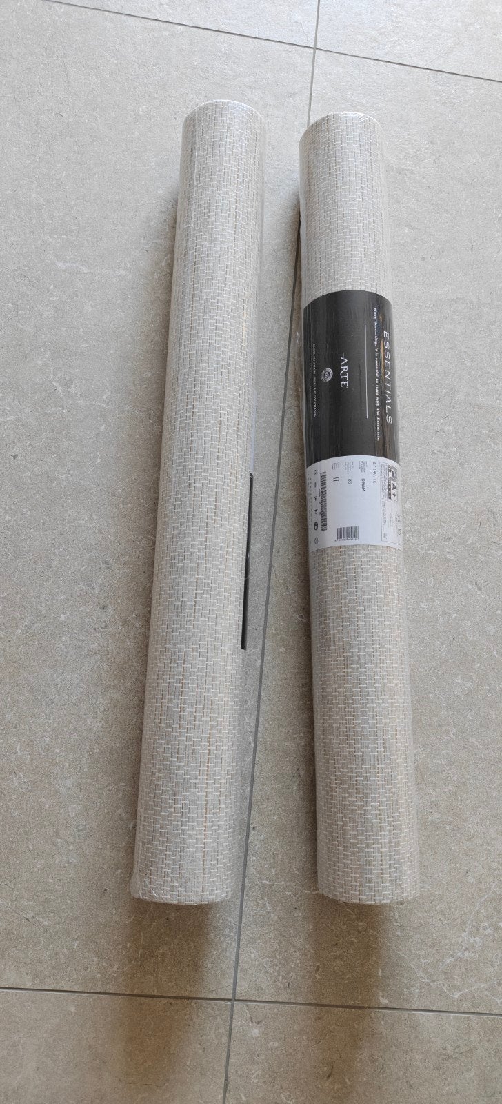 ARTE Le Papier Tissé Behang Eggshell 60504 - 2 Rollen, Ophalen of Verzenden, 10 tot 25 m², Arte